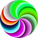 download Ubuntu 36 Swirl clipart image with 90 hue color