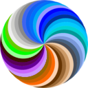 download Ubuntu 36 Swirl clipart image with 180 hue color