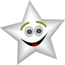 download Smiling Star With Transparency clipart image with 0 hue color