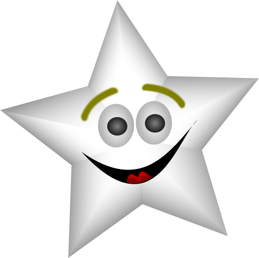 Smiling Star With Transparency