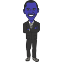 download President Barack Obama clipart image with 225 hue color