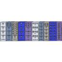 download Vertical Filing Cabinets clipart image with 180 hue color