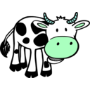 download Chewing Cow clipart image with 135 hue color