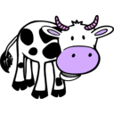 download Chewing Cow clipart image with 270 hue color