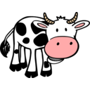 download Chewing Cow clipart image with 0 hue color