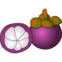 download Mangosteen clipart image with 315 hue color