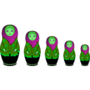 download Matryoshka Doll clipart image with 90 hue color
