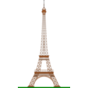 download Eiffel Tower Paris clipart image with 0 hue color