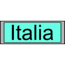 download Digital Display With Italia Text clipart image with 90 hue color