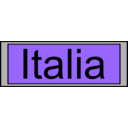 download Digital Display With Italia Text clipart image with 180 hue color