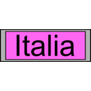 download Digital Display With Italia Text clipart image with 225 hue color