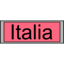 download Digital Display With Italia Text clipart image with 270 hue color