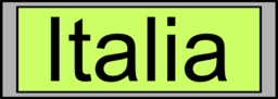 Digital Display With Italia Text