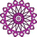 download Rosette clipart image with 270 hue color