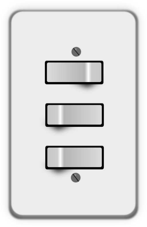 Light Switch 3 Switches One Off