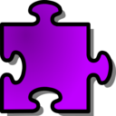 download Blue Jigsaw Piece 09 clipart image with 45 hue color