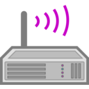 download Wireless Router clipart image with 180 hue color