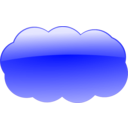download Blue Cloud clipart image with 45 hue color
