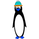 download Cold Penguin clipart image with 180 hue color