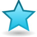 download Star clipart image with 135 hue color