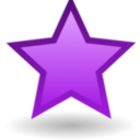 download Star clipart image with 225 hue color