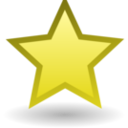 download Star clipart image with 0 hue color