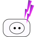 download Plug Icon clipart image with 270 hue color