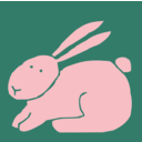 download Bunny clipart image with 45 hue color