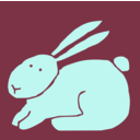 download Bunny clipart image with 225 hue color