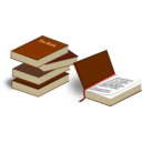 download Books clipart image with 0 hue color