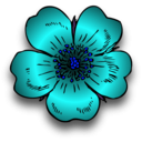 download Wild Rose Remix clipart image with 180 hue color