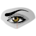 download Eye Scan clipart image with 315 hue color