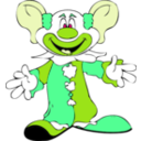 download Big Earred Clown clipart image with 90 hue color