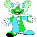 download Big Earred Clown clipart image with 135 hue color