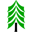 download Tree clipart image with 0 hue color