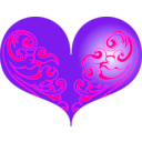 download Red Heart clipart image with 270 hue color