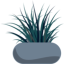 download Potted Grass clipart image with 90 hue color