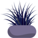 download Potted Grass clipart image with 135 hue color