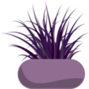 download Potted Grass clipart image with 180 hue color