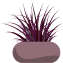download Potted Grass clipart image with 225 hue color