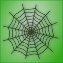download Spider Web Icon 2 clipart image with 180 hue color
