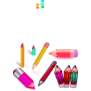 download Pencils clipart image with 315 hue color