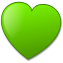 download Heart clipart image with 90 hue color