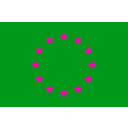 download Flag Of The European Union clipart image with 270 hue color