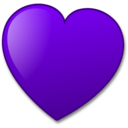 download Heart clipart image with 270 hue color