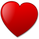 download Heart clipart image with 0 hue color