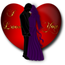 download I Love You Valentine clipart image with 0 hue color