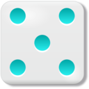 download Dado 5 clipart image with 180 hue color