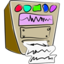 download Old Computer clipart image with 225 hue color