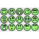 download 15 Small Smilies clipart image with 45 hue color